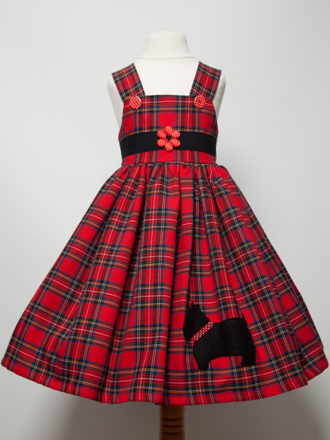 Red Tartan Princess Dress - Tiny Tots Togs