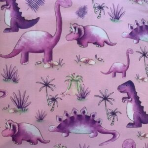 Pink Dinosaur Cotton