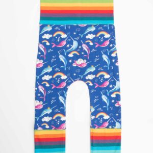 Our Narwhal Grow With Me Leggings Fully Extended