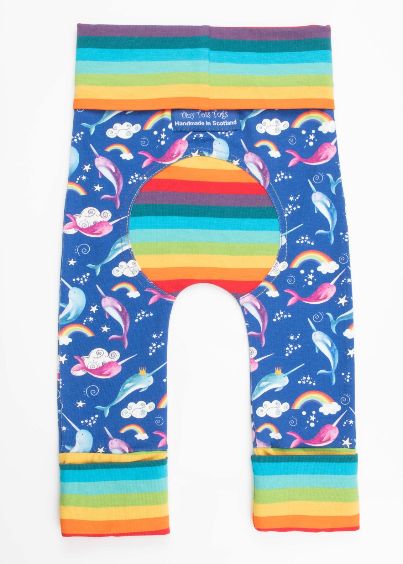 The Back Of Our Narwhal Grow With Me Leggings