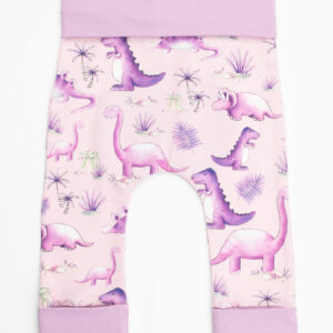 Pink Dinosaur Grow With Me Leggings