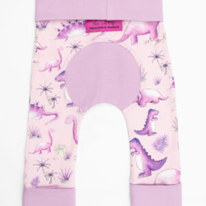 The back of our Pink Dinosaur Grow With Me Leggings