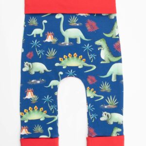 Blue Dinosaur Grow With Me Leggings