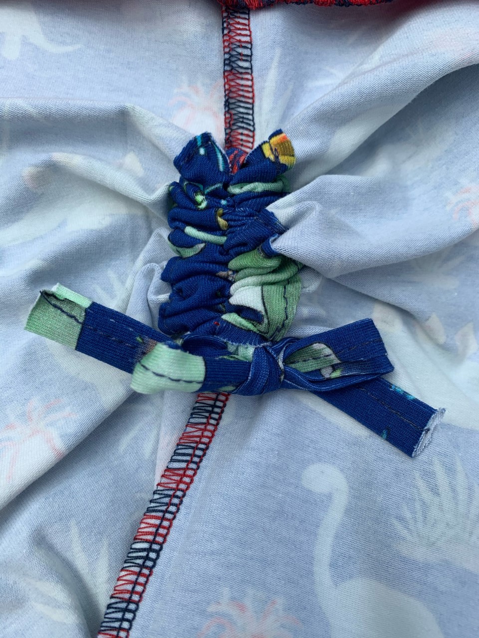 Blue Dinosaur Grow With Me Romper - Image 4