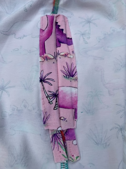 Pink Dinosaur Grow With Me Romper - Image 4