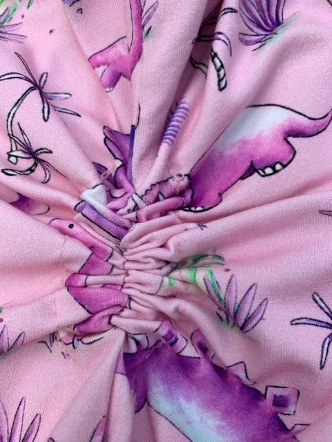 Pink Dinosaur Grow With Me Romper - Image 6