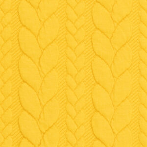 Mustard Cable Knit Fabric