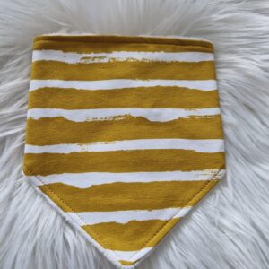 Mustard Stripe Dribble Bib