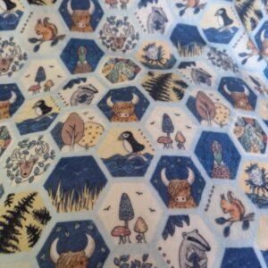 Scottish Critters Cuddle Fleece Blanket