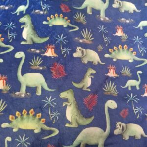 Blue Dinosaur Cuddle Blanket