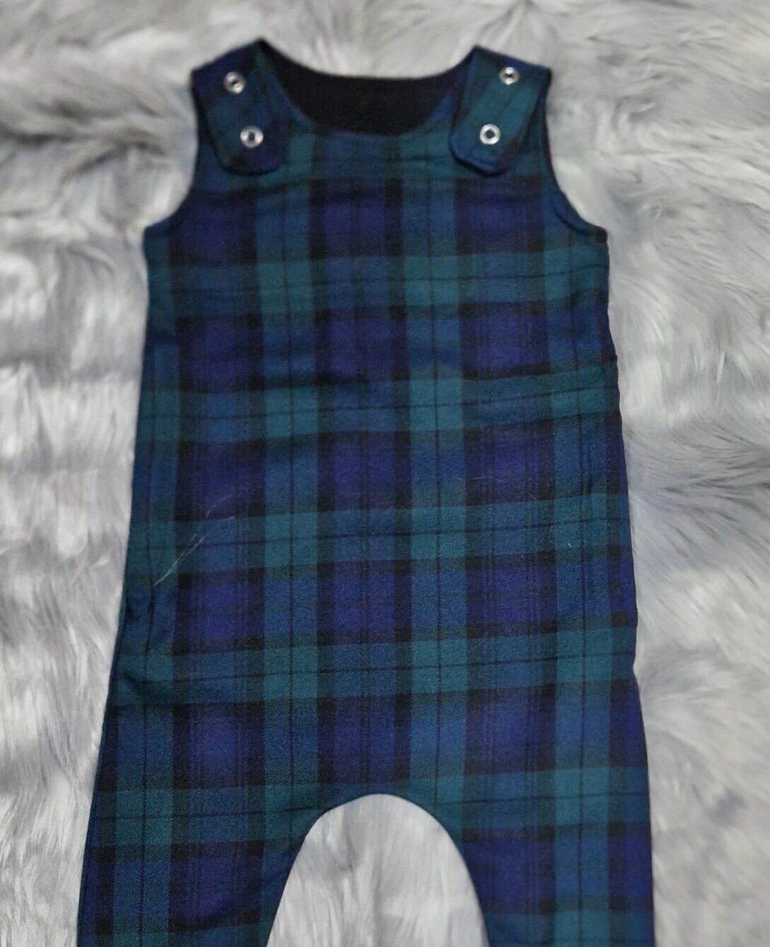 Black Watch Tartan Grow With Me Romper