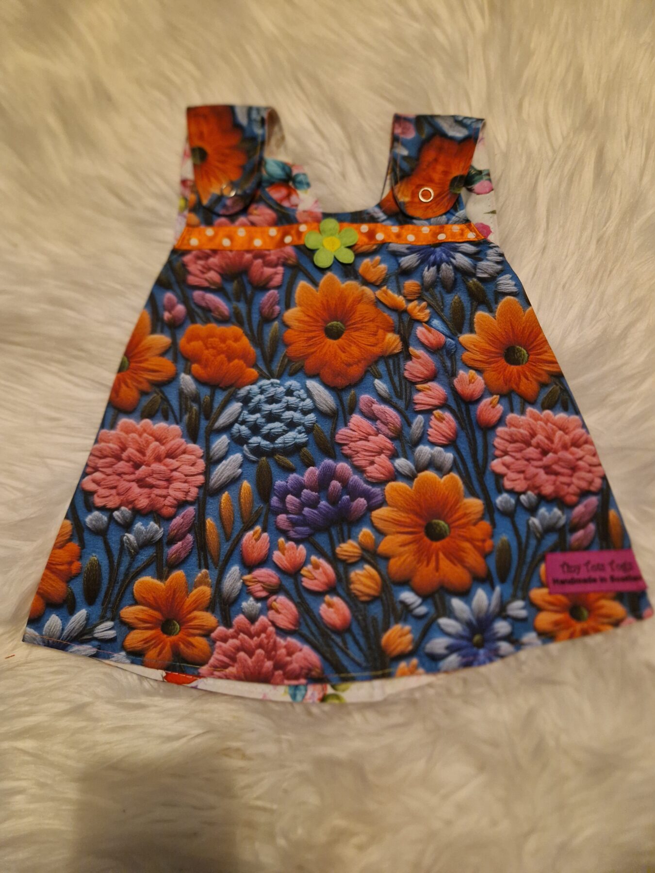 3-6 months Floral Fantasy Reversible Dress