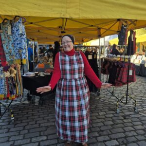 Adult Tartan Pinafore